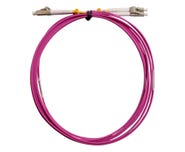 MSS Fibre LC - LC OM4 5 Metre Pink LSZH Duplex Patch Lead